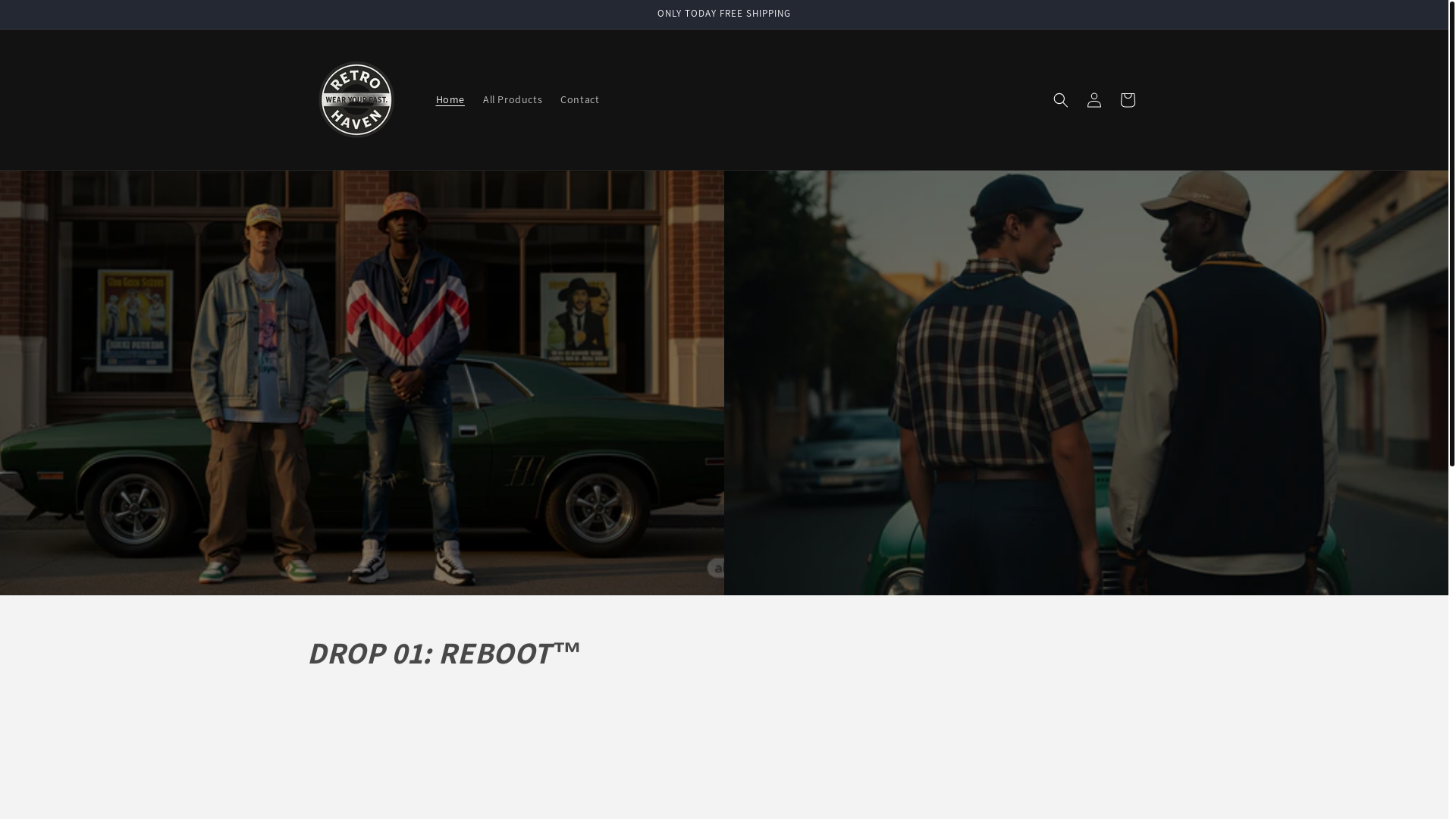 website screenshot of https://retrohavenco.com/