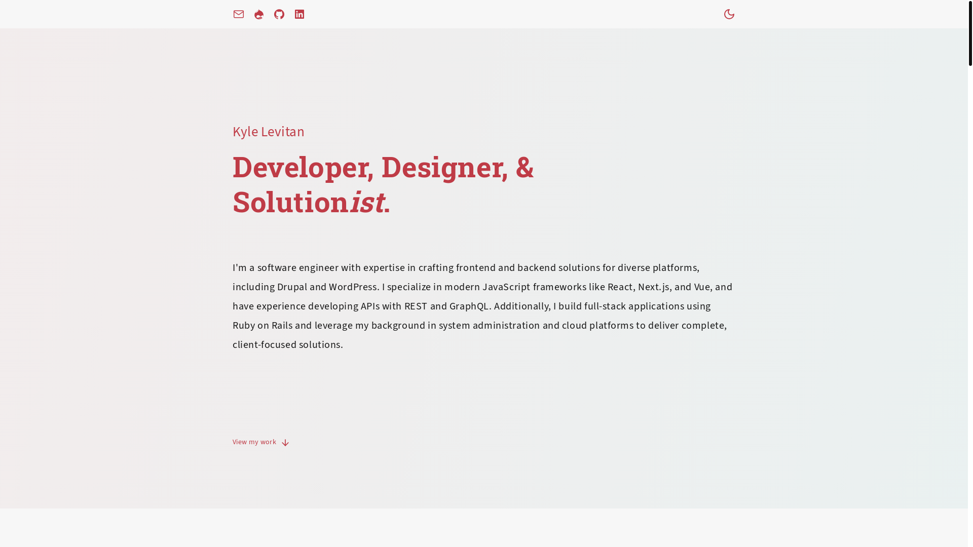 website screenshot of https://kylelevitan-next.pages.dev/