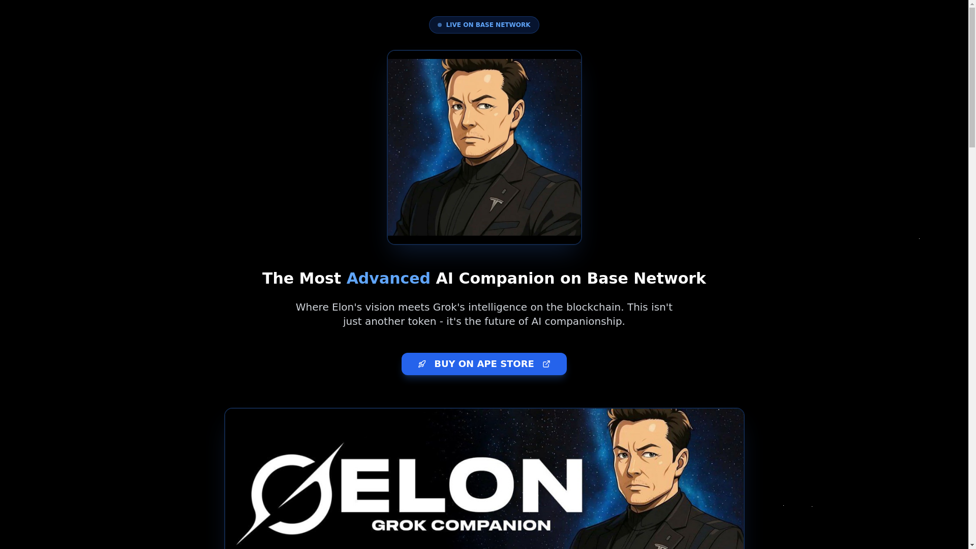 website screenshot of https://eloncompanion.com/