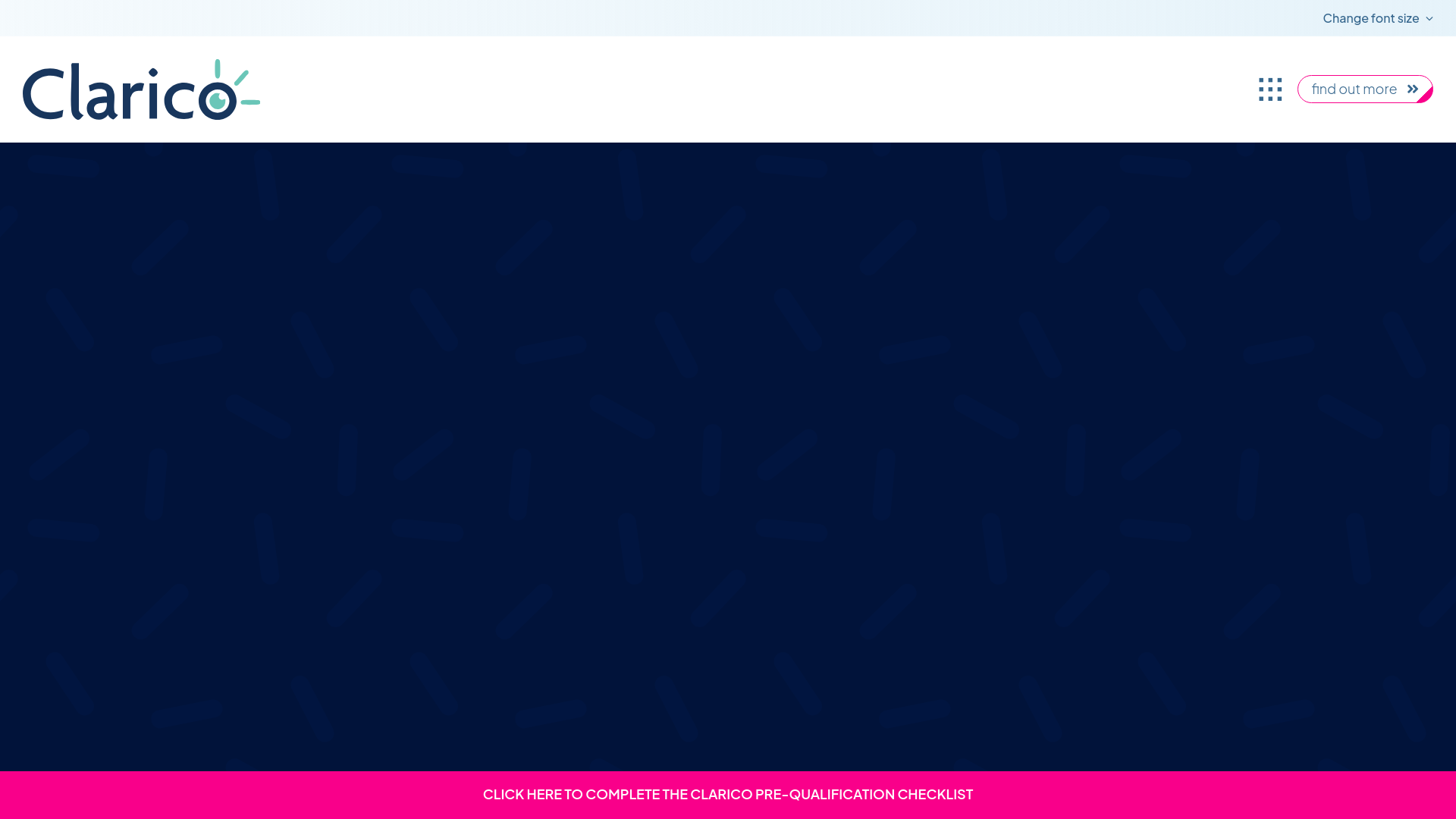 website screenshot of https://claricoffb.com/