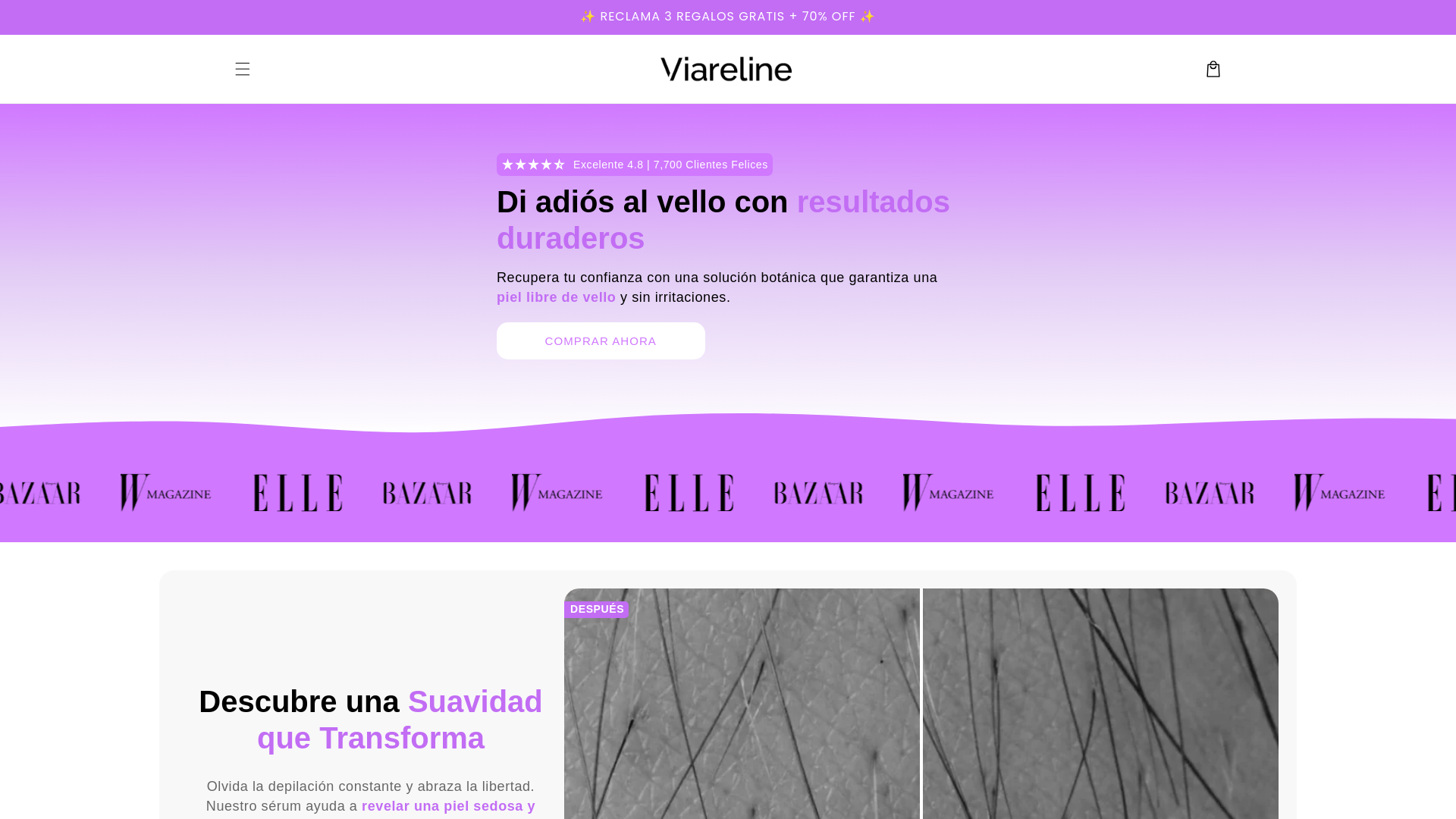 website screenshot of https://getviareline.store