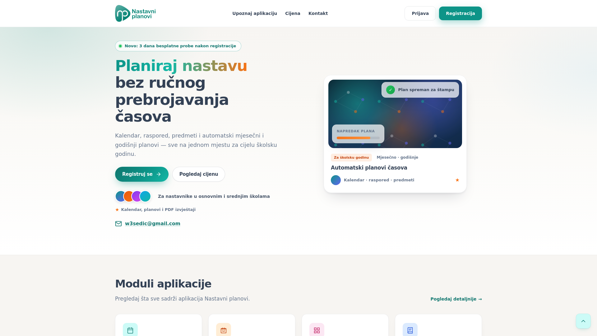 website screenshot of https://nastavniplanovi.com