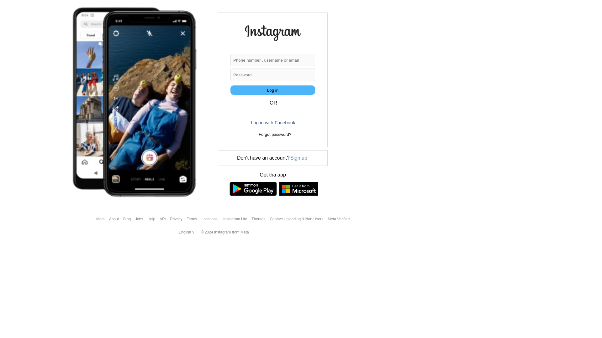 website screenshot of https://instagarm.vercel.app