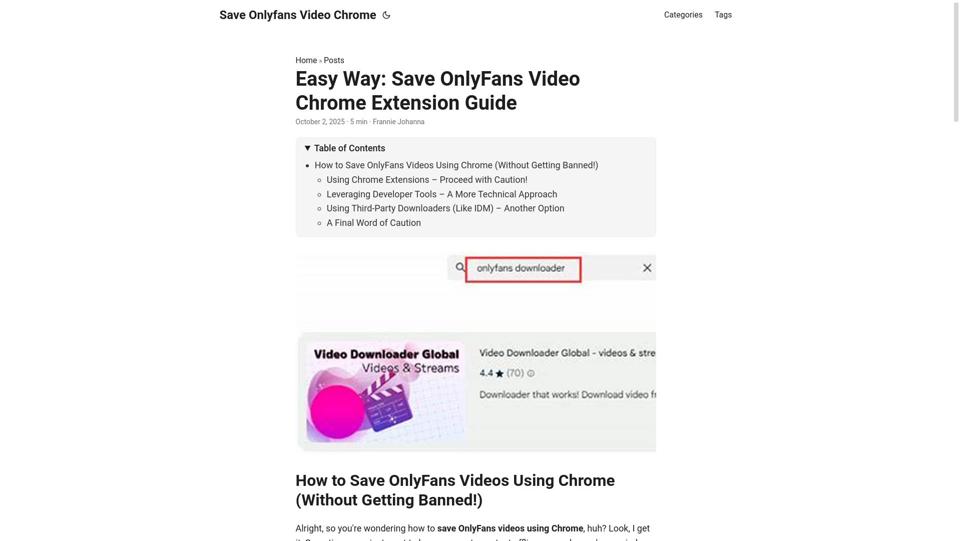 website screenshot of https://save-onlyfans-video-chrome.pages.dev/