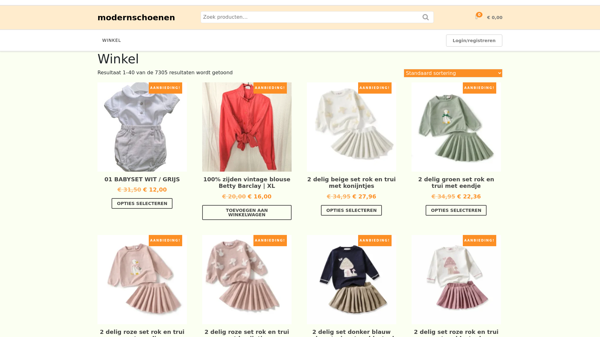 website screenshot of https://modernschoenen.com/