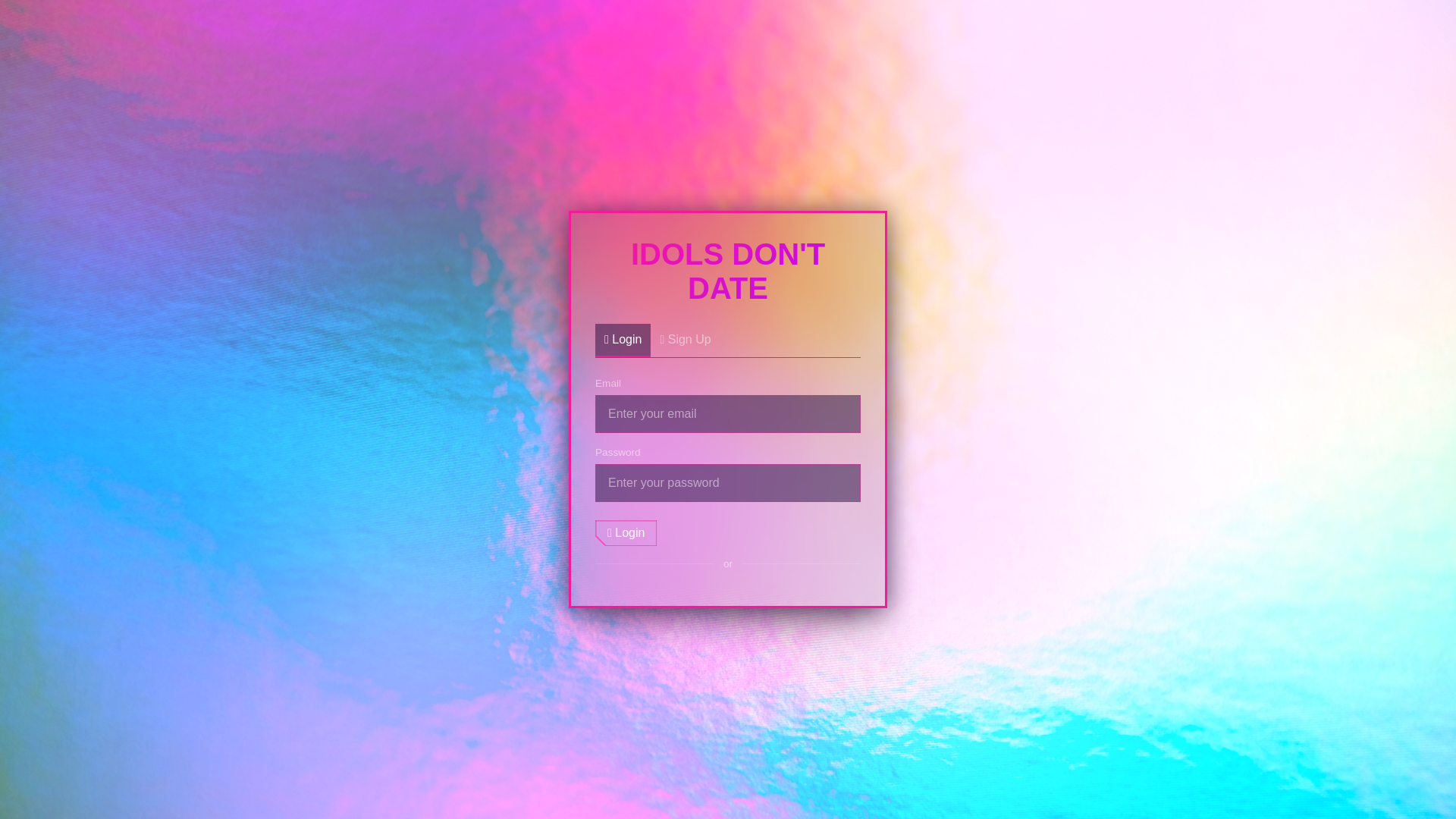 website screenshot of https://idolsdontdate.com