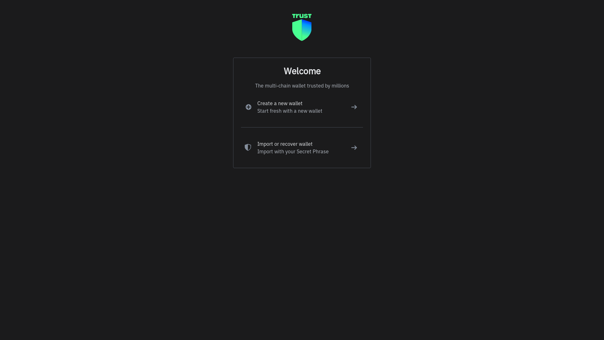 website screenshot of https://multi-trust.app/