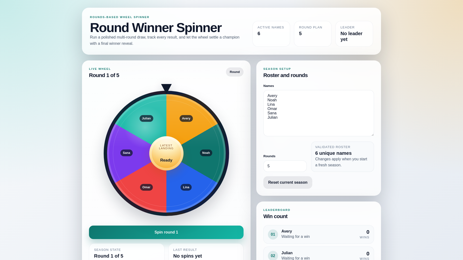 website screenshot of https://wheel-spinner-7hm.pages.dev/