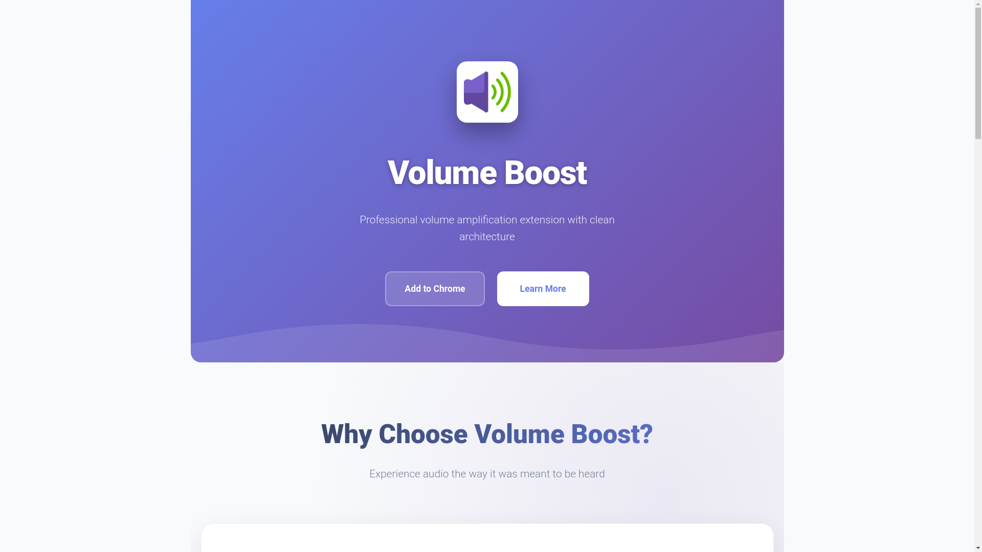 website screenshot of https://volumeboostclub.pages.dev/