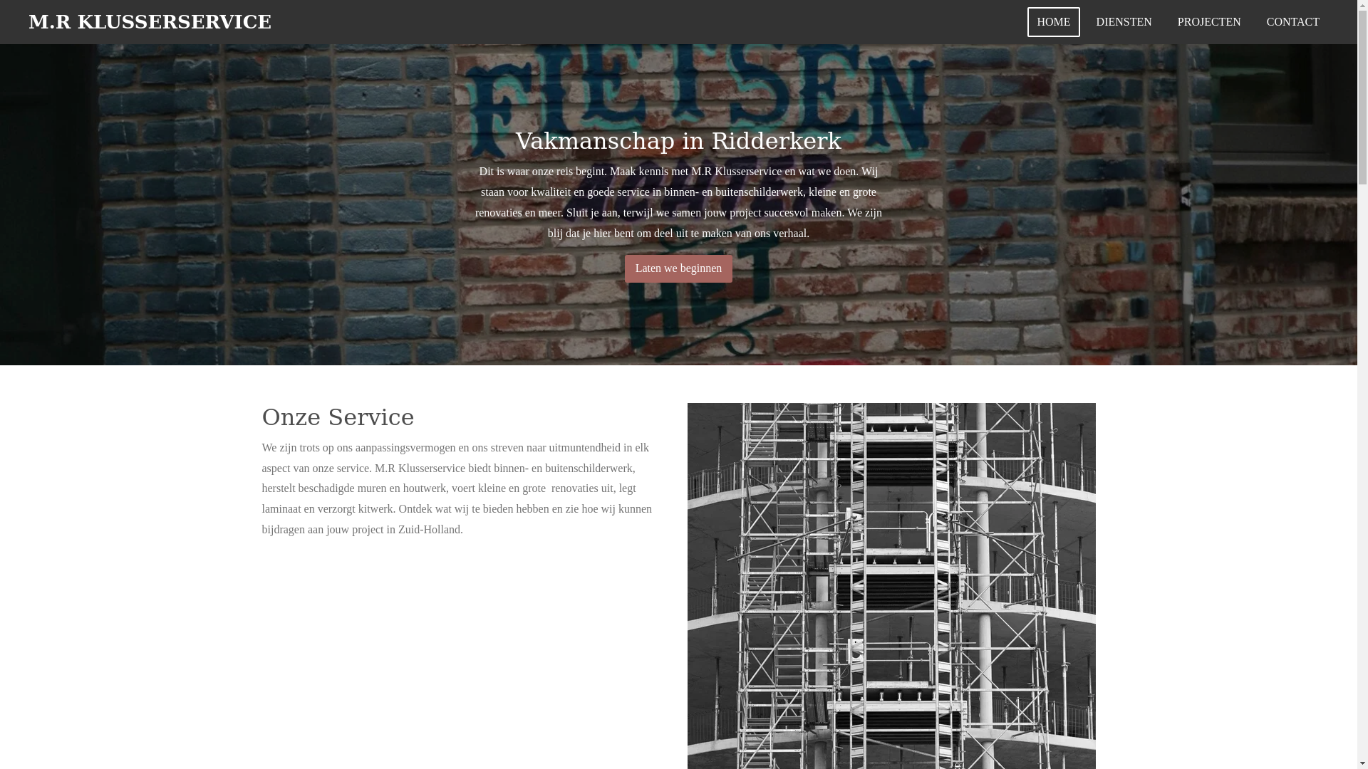 website screenshot of https://mr-klusserservice.nl/