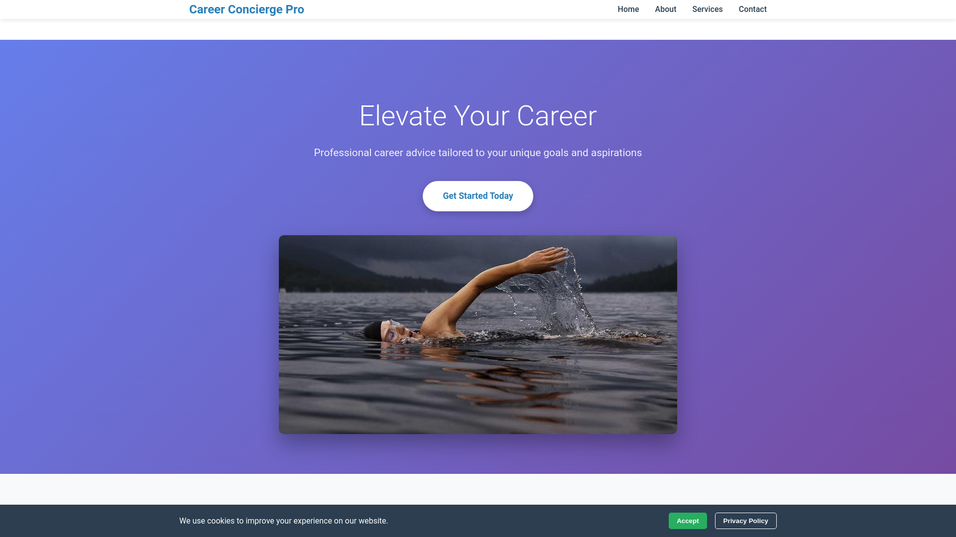 website screenshot of https://careerconciergepro.shop/
