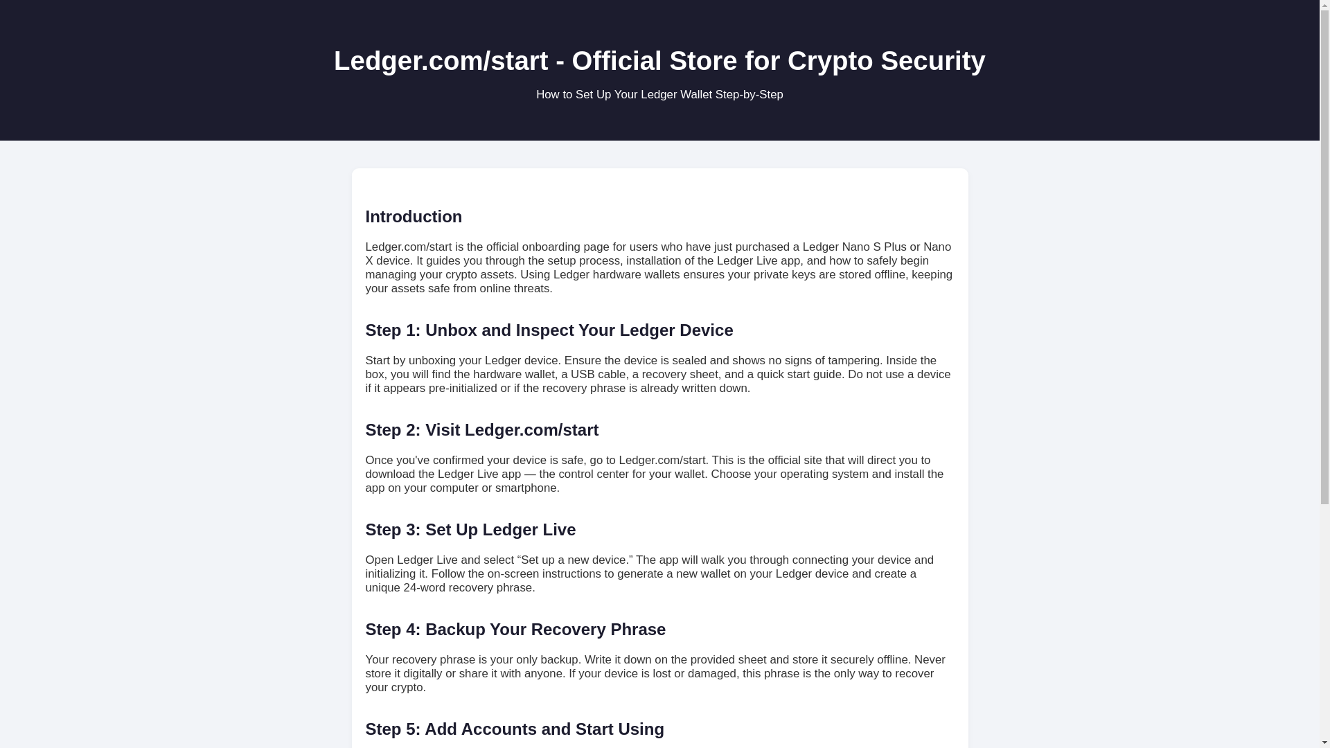 website screenshot of https://ledger-com-start-d7v.pages.dev/