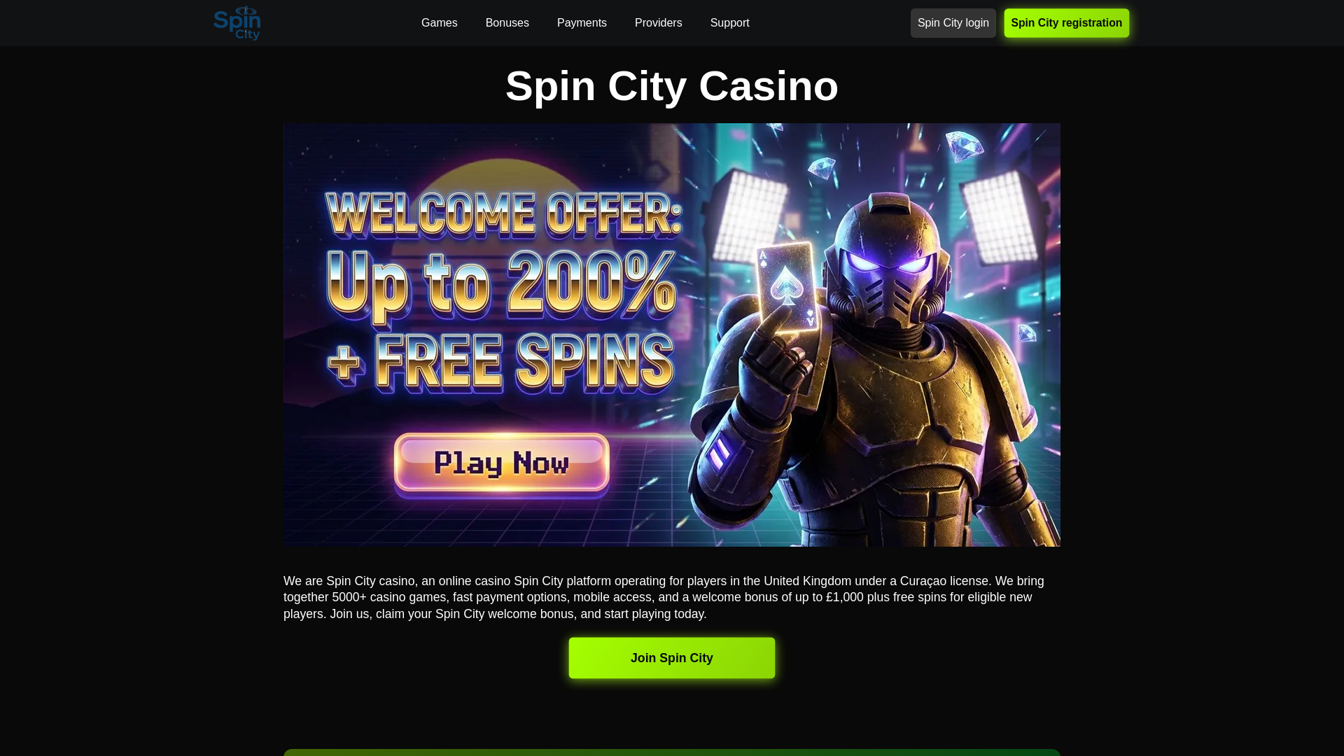 website screenshot of https://spincitycasino-eu-67921.pages.dev/