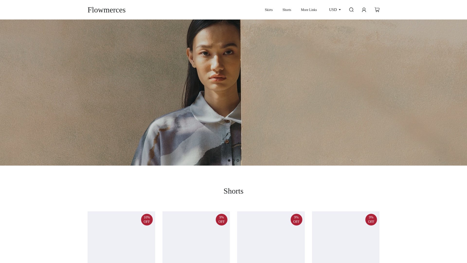 website screenshot of https://flowmerces.com