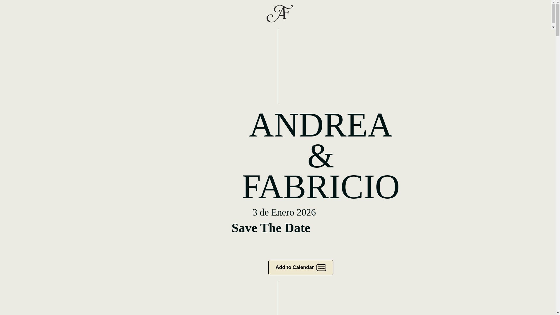website screenshot of https://andreayfabricio.com/