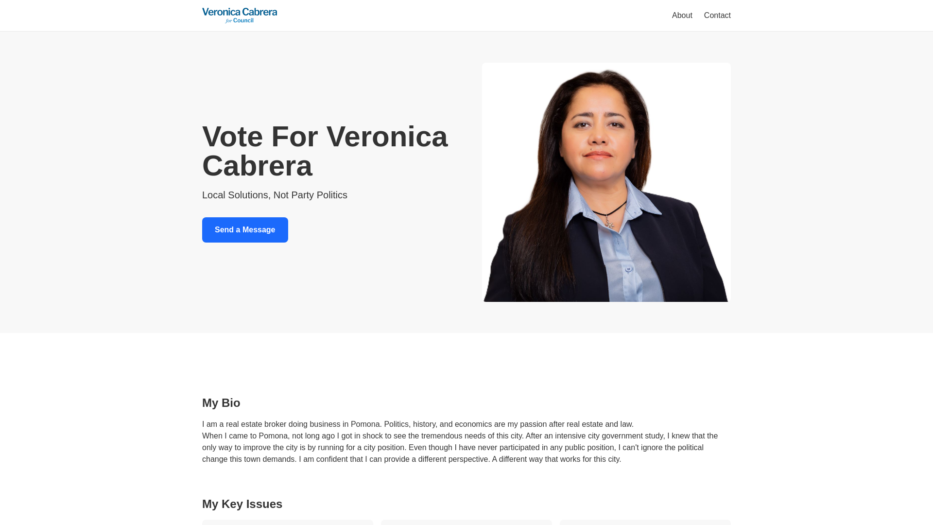 website screenshot of https://veronicacabreras.com/