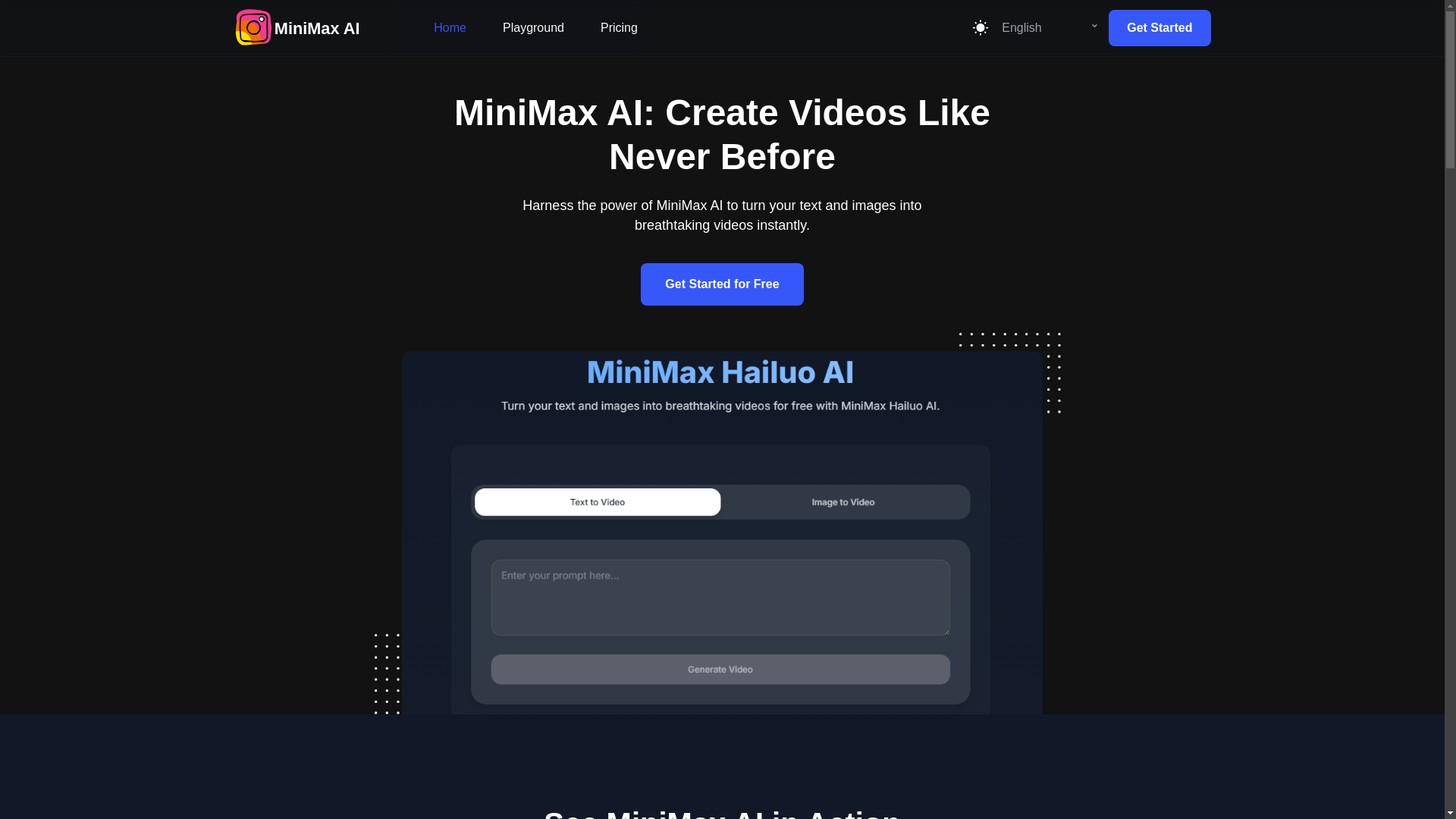 website screenshot of https://minimaxai-cloudflare.pages.dev/