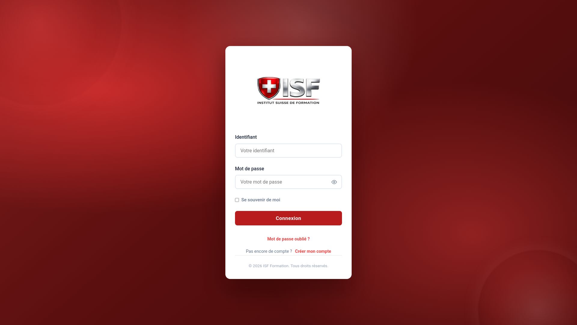 website screenshot of https://quizz-isf.ch/