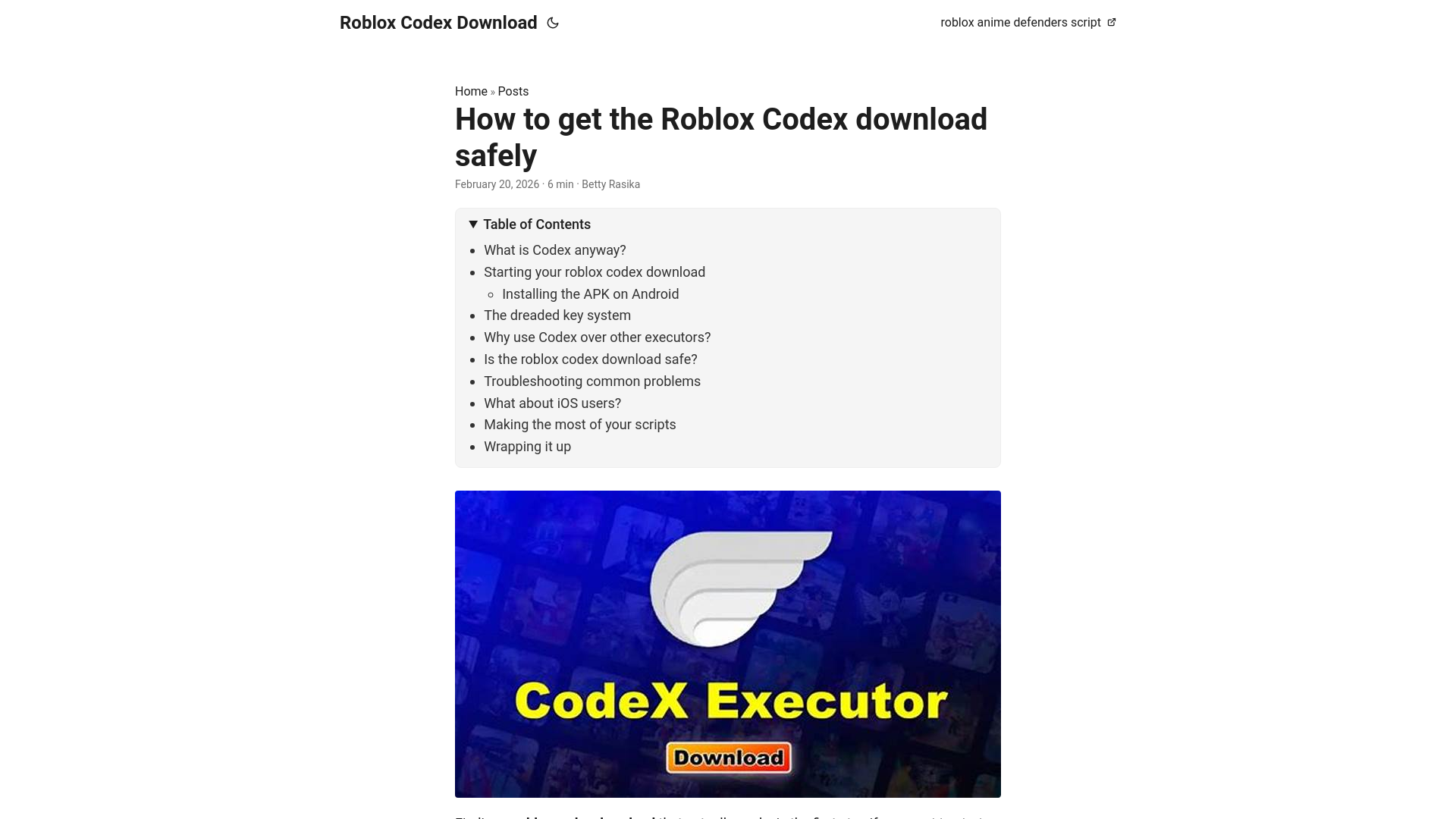 website screenshot of https://roblox-codex-download.pages.dev/