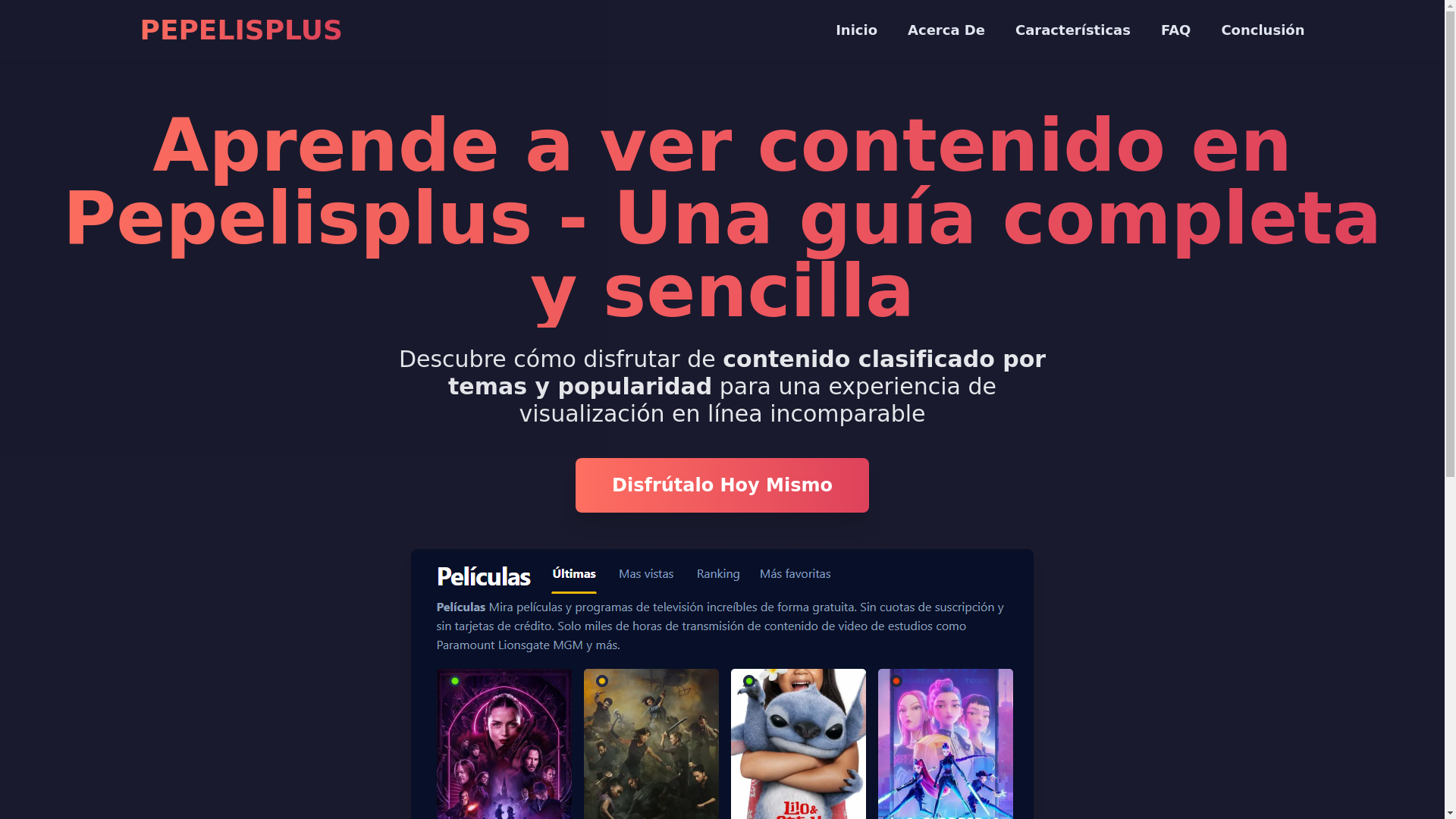 website screenshot of https://pepelisplus-vze7.pages.dev/