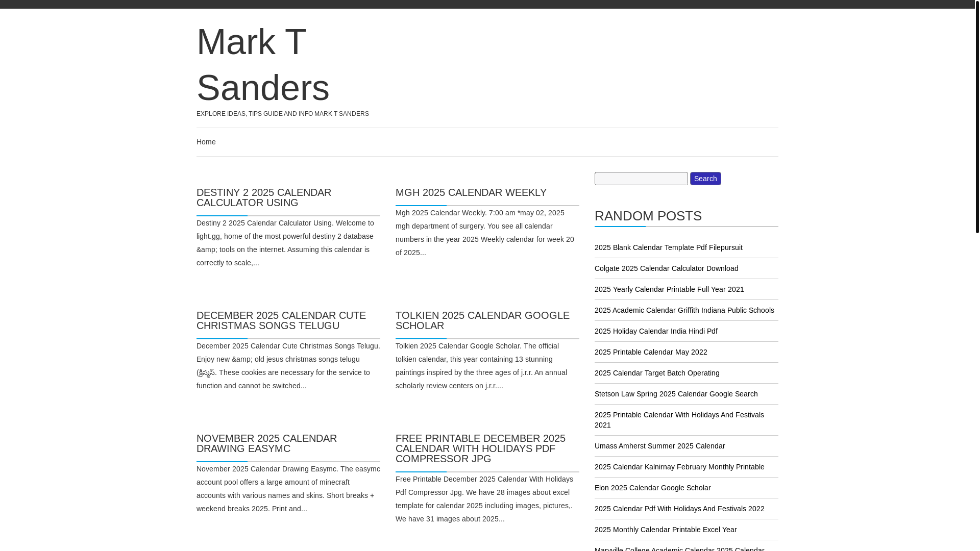 website screenshot of https://marktsandersb.pages.dev/