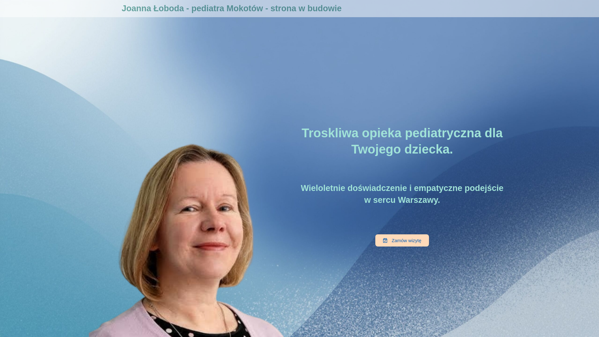 website screenshot of https://joannaloboda.pl/