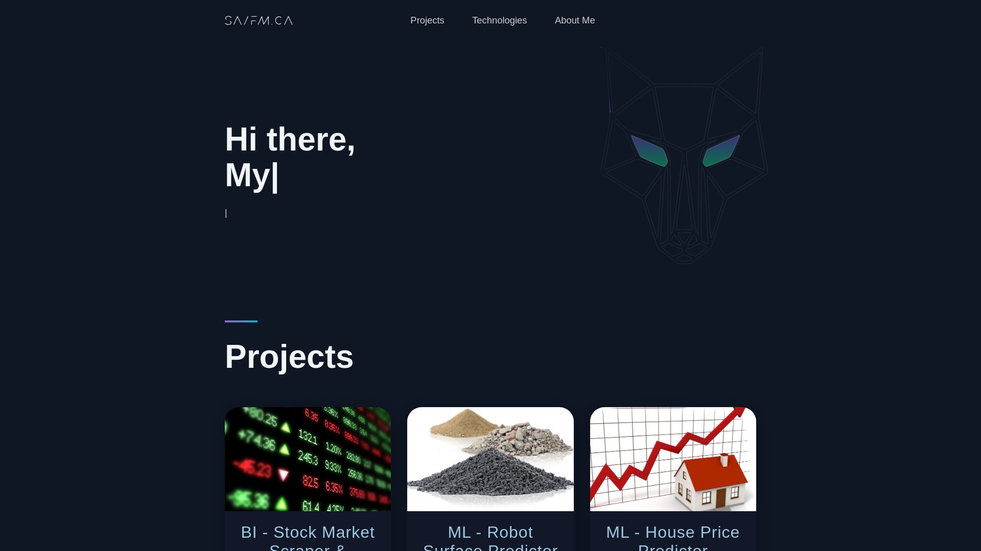 website screenshot of https://saifm.ca/
