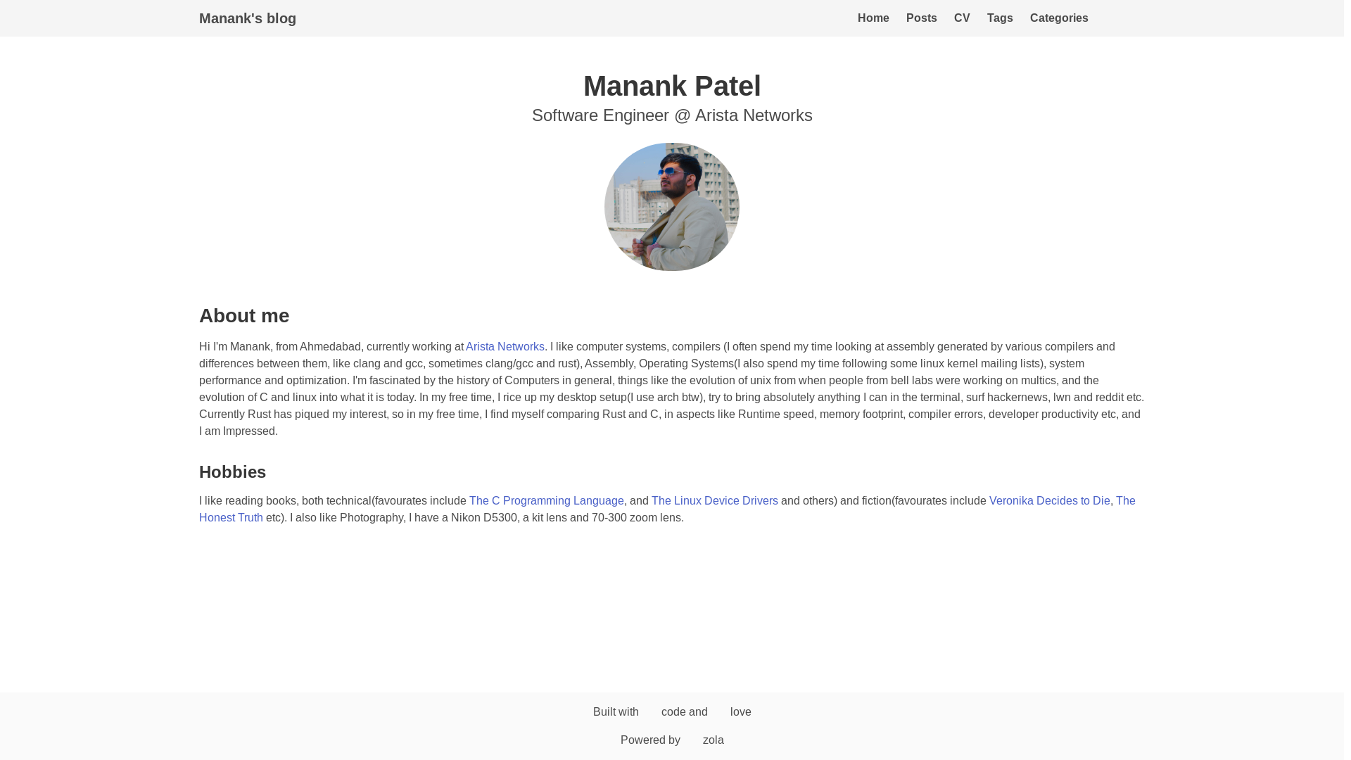website screenshot of https://manank20-github-io.pages.dev/