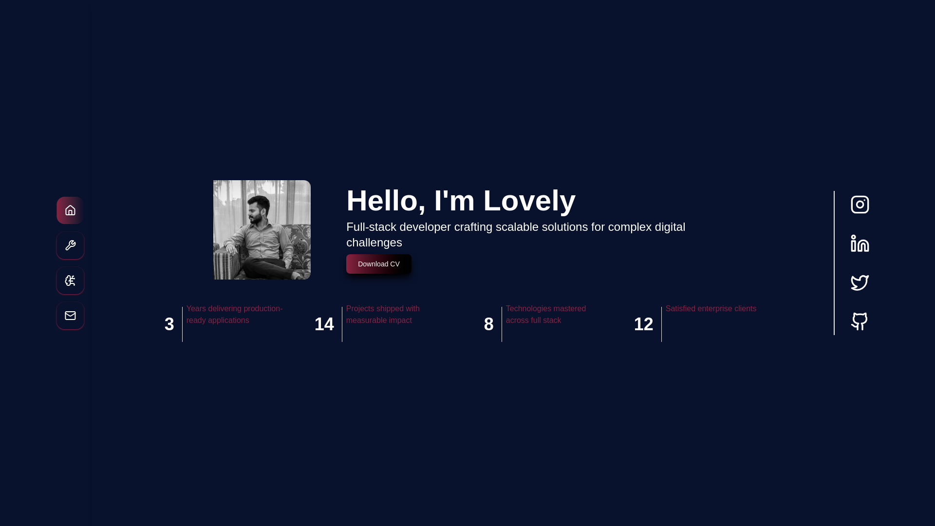 website screenshot of https://buildwithlovely.dev/