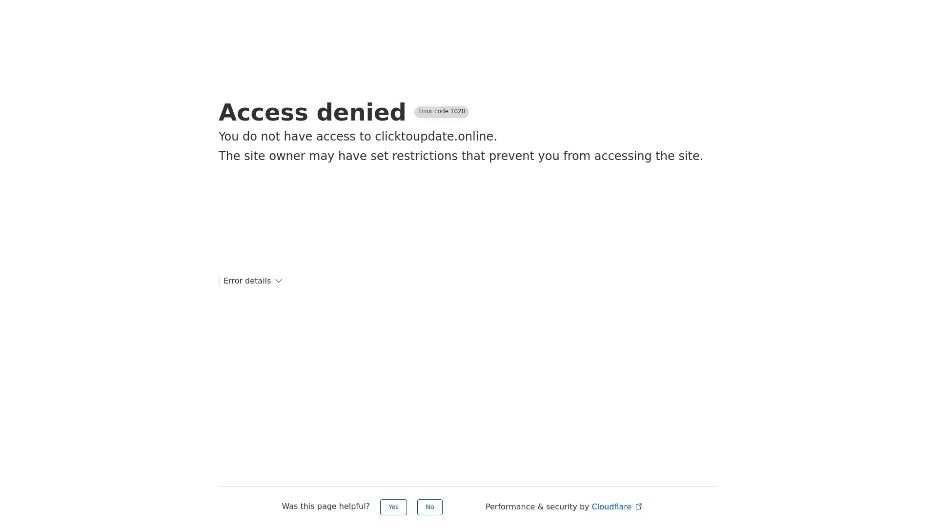 website screenshot of https://clicktoupdate.online/