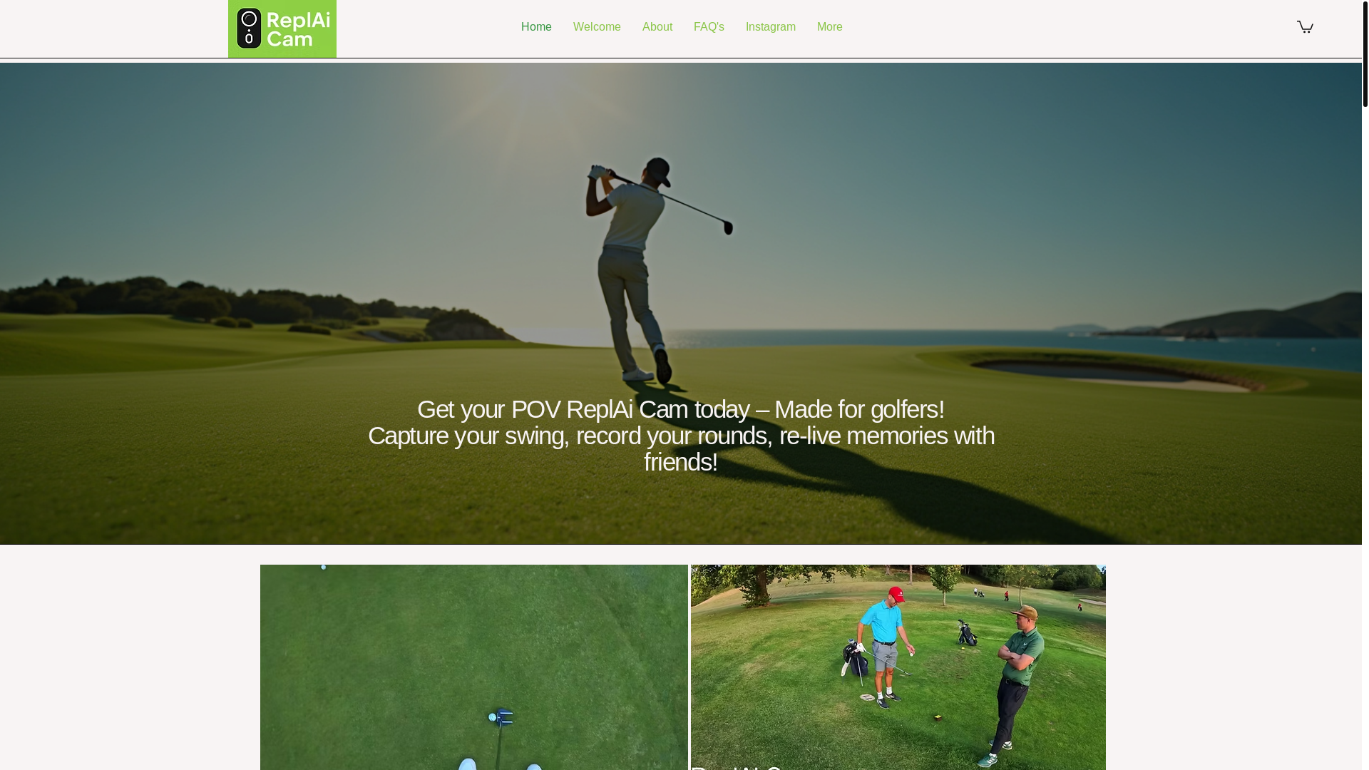 website screenshot of https://replaicamgolf.com/