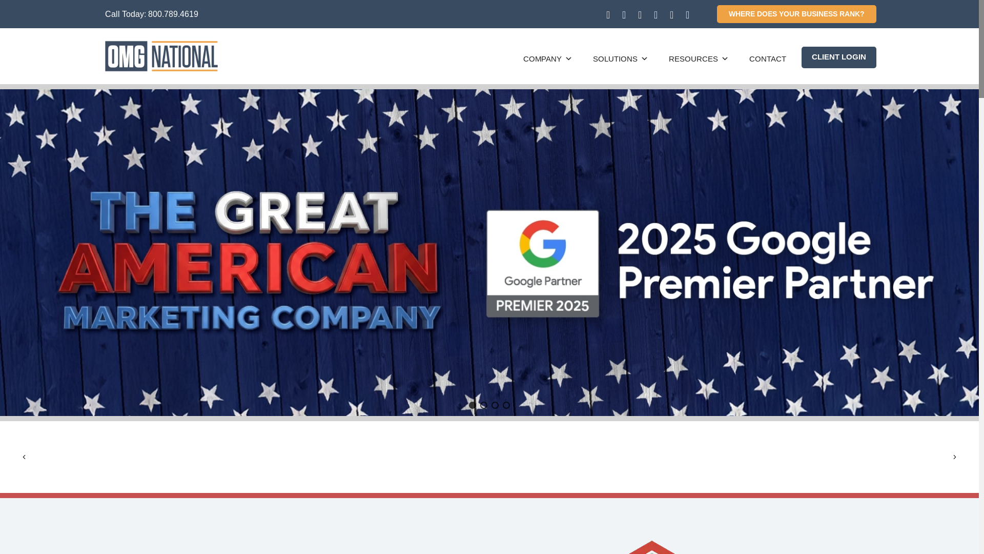 website screenshot of https://oneomgnational.com/