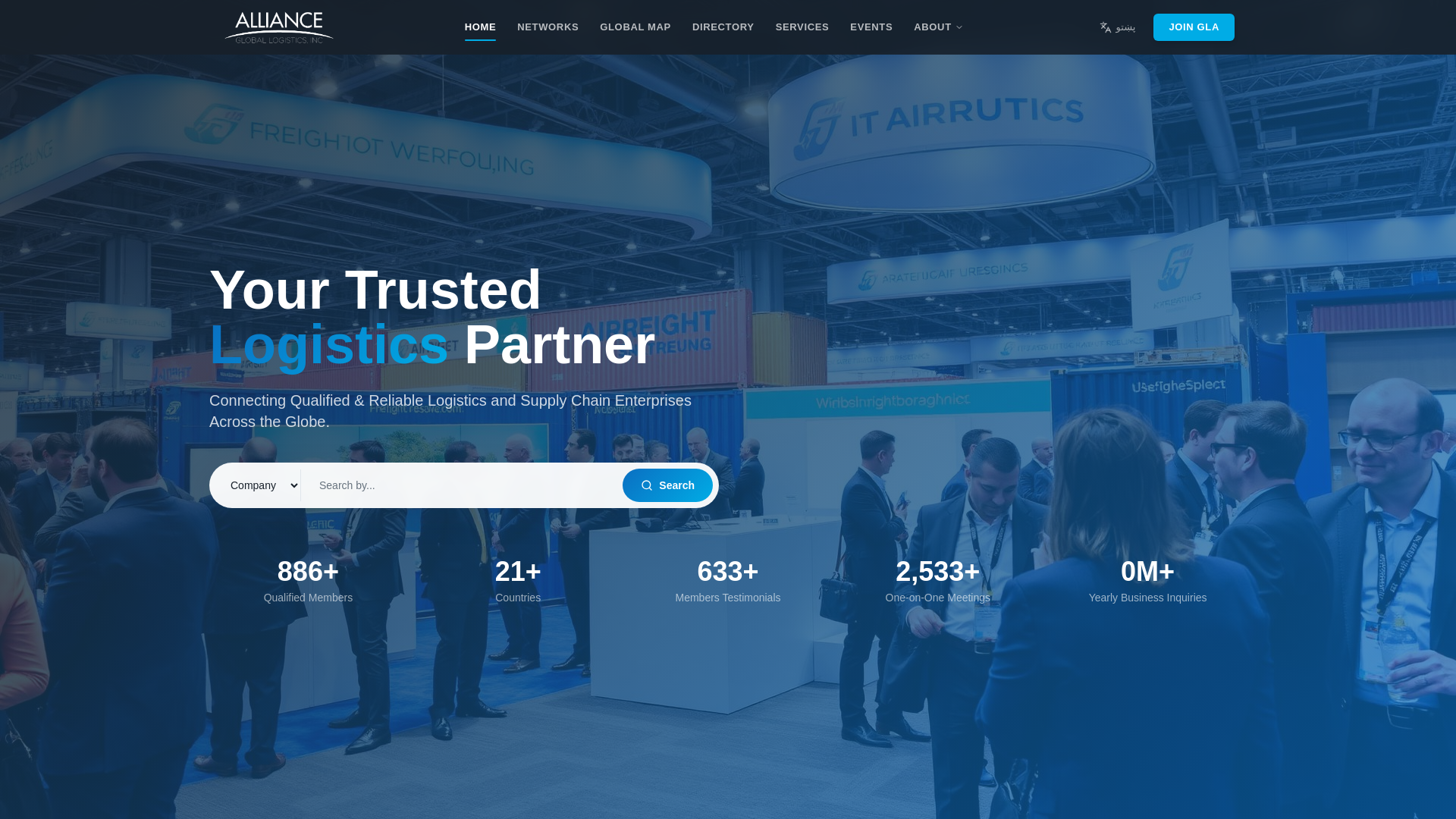 website screenshot of https://gla-inc.org/