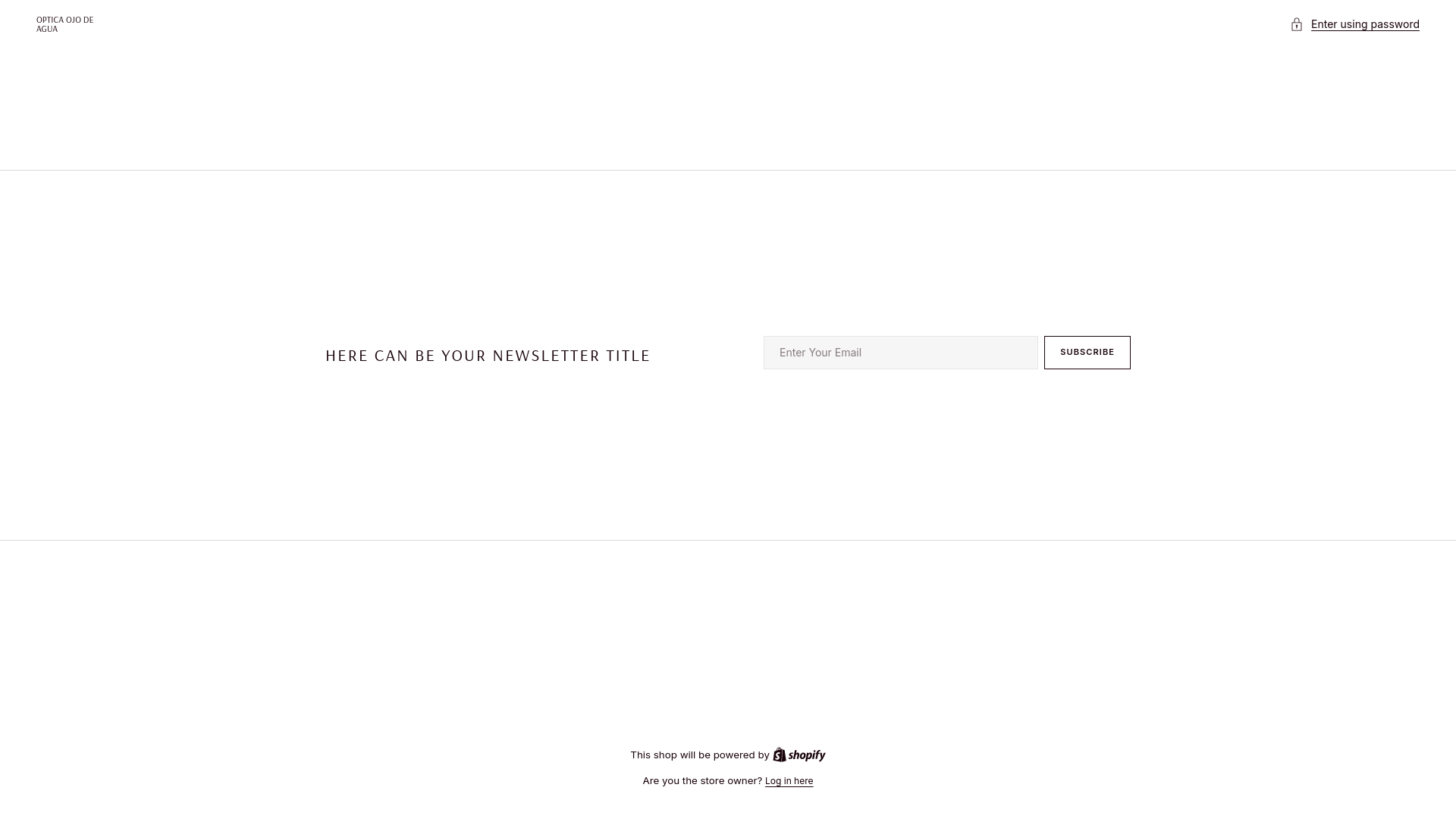 website screenshot of https://opticaojodeagua.com/