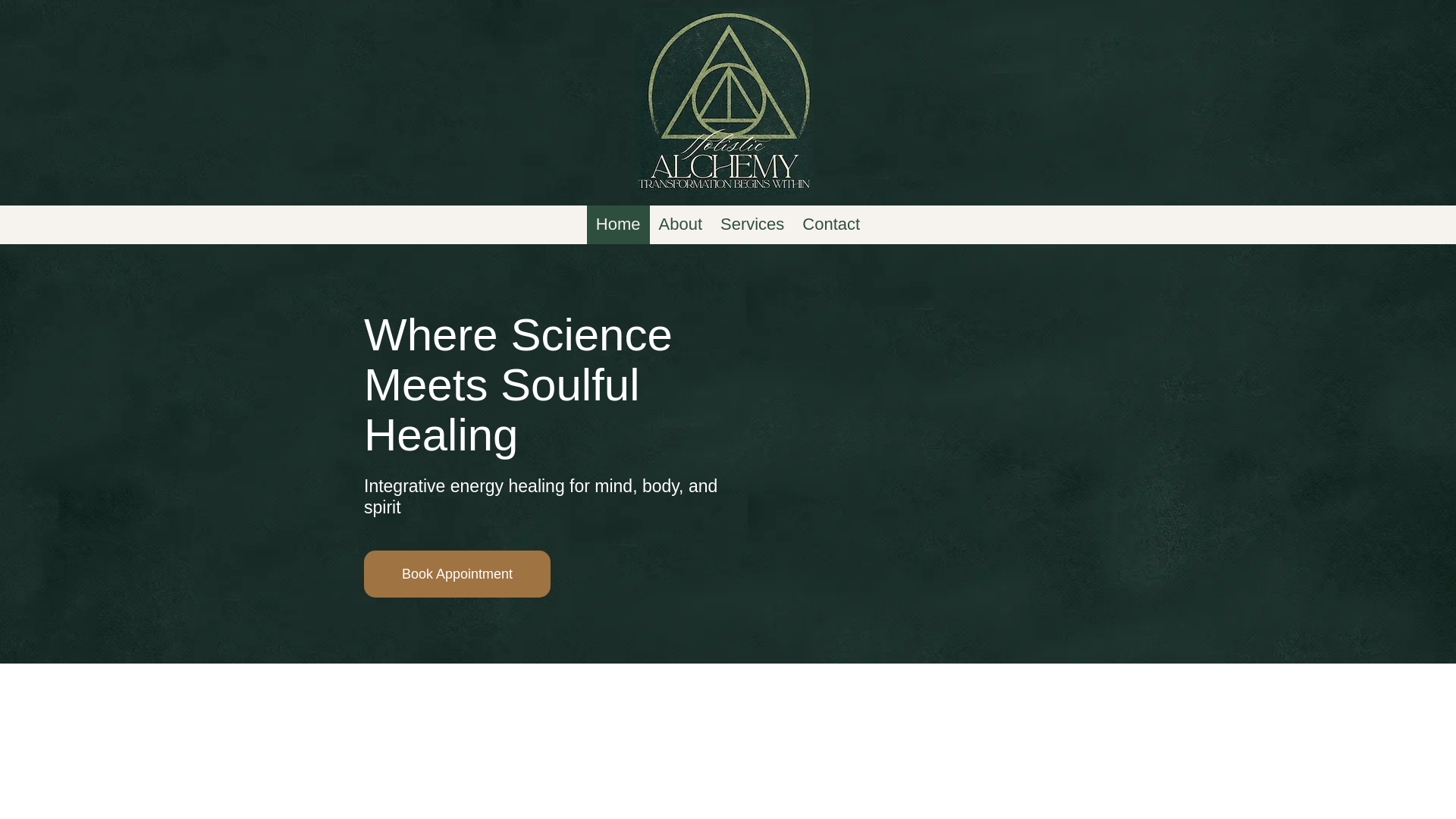 website screenshot of https://holisticalchemytn.com