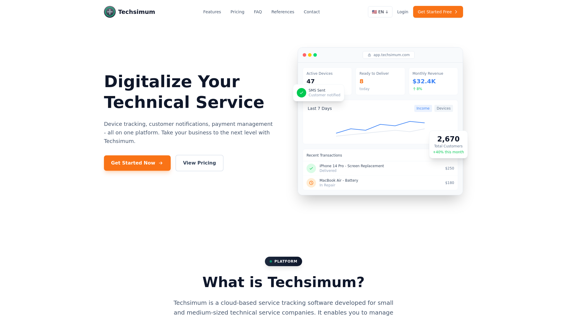 website screenshot of https://teksimum.com