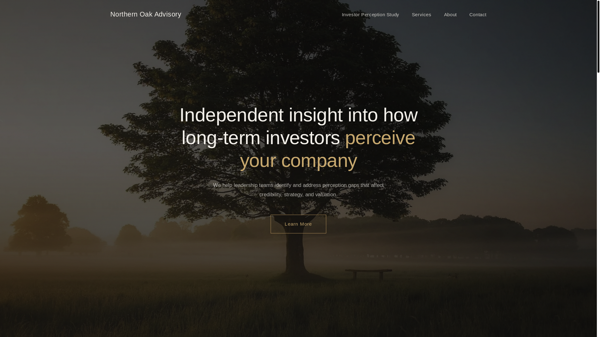 website screenshot of https://northern-oak-advisory.pages.dev/