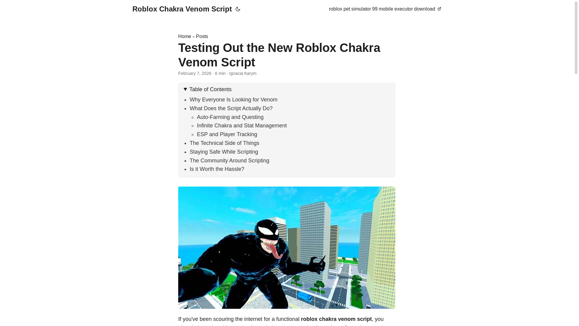 website screenshot of https://roblox-chakra-venom-script.pages.dev/