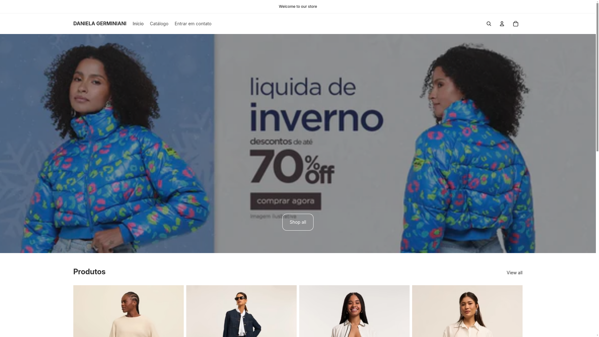 website screenshot of https://danielagerminiani.shop/