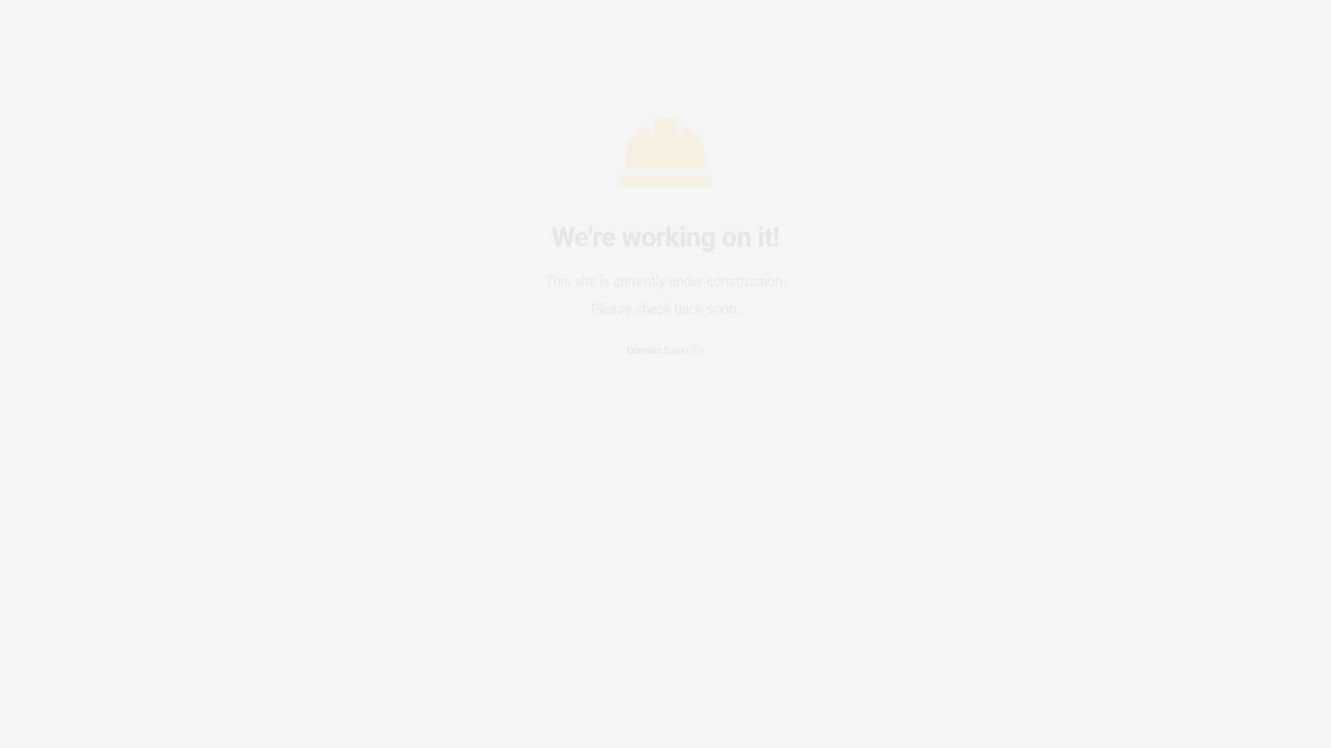 website screenshot of https://baaxx.life/