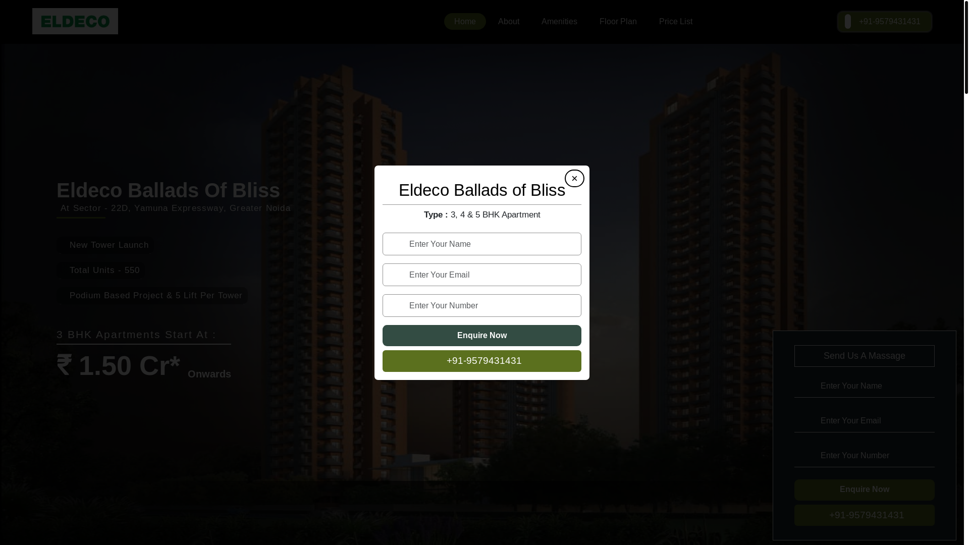 website screenshot of https://eldecoyamunanewlaunch.com/