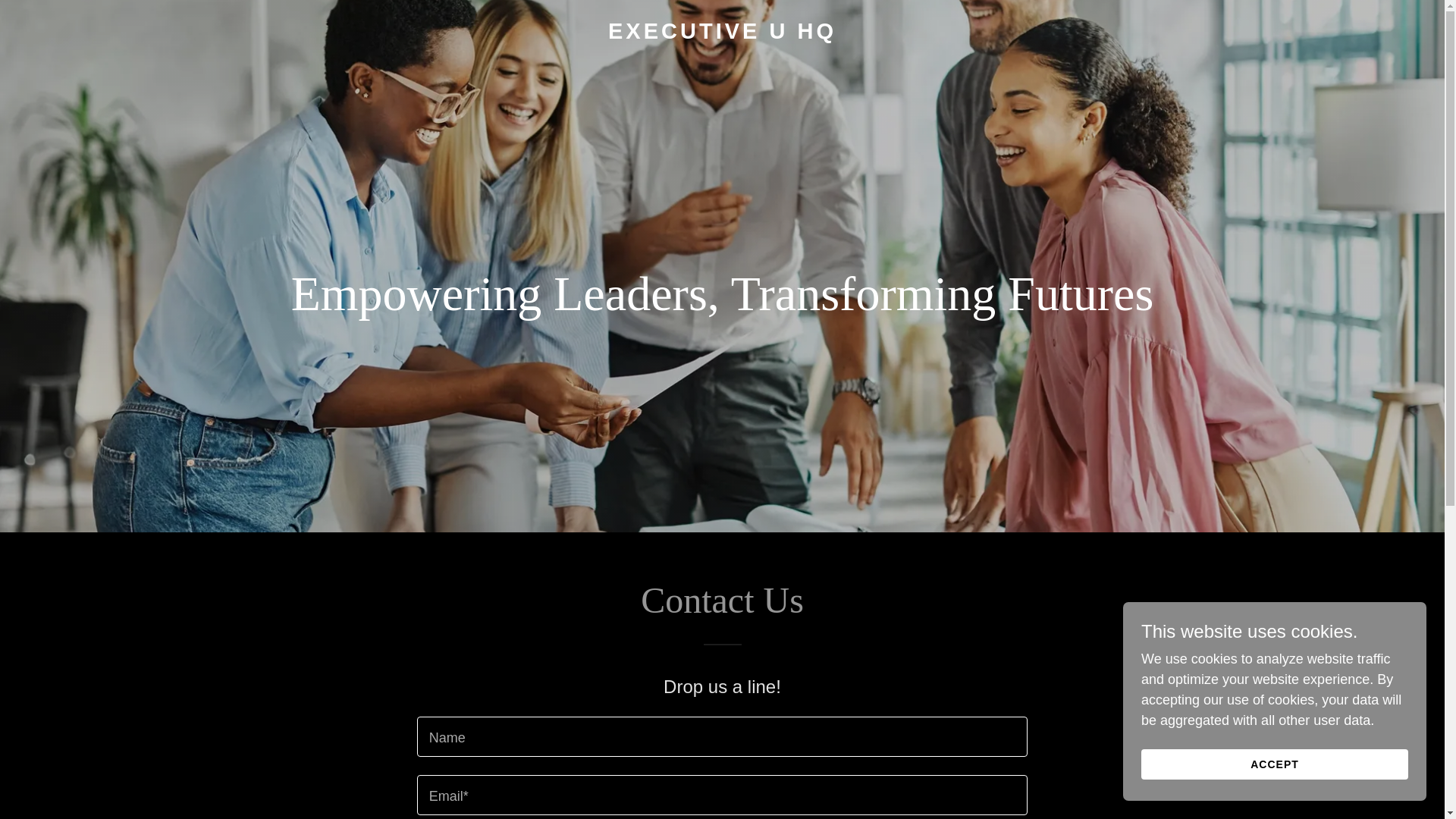 website screenshot of https://executiveuhq.com/