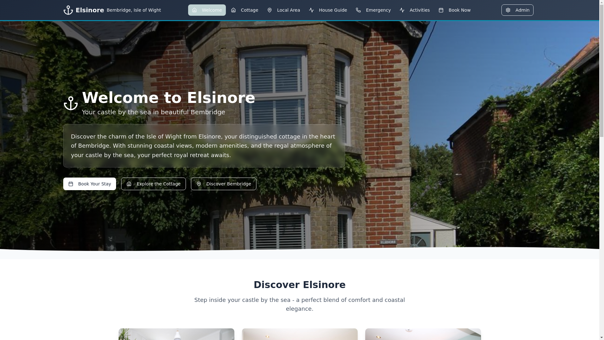 website screenshot of https://bembridge-cottage.pages.dev/
