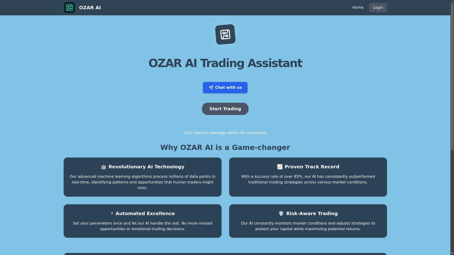 website screenshot of https://ozarai.site/