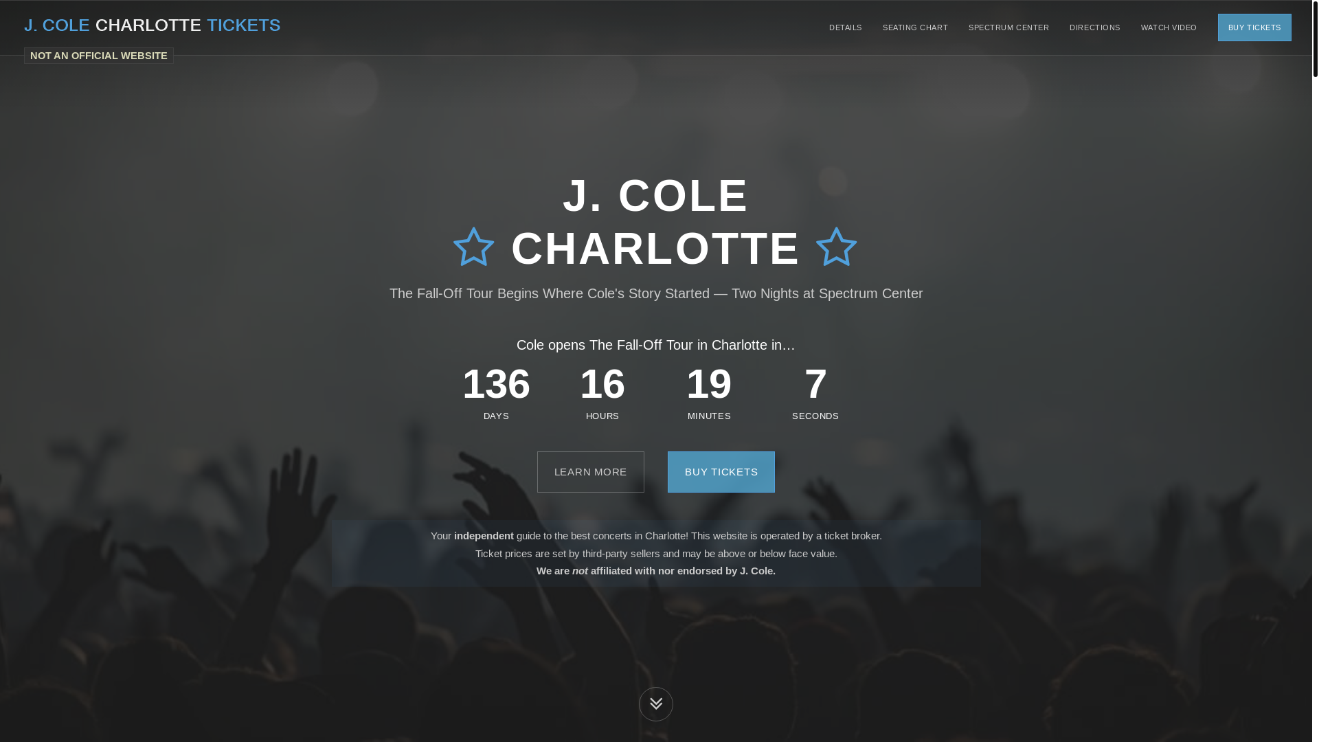 website screenshot of https://jcolecharlotte.com/