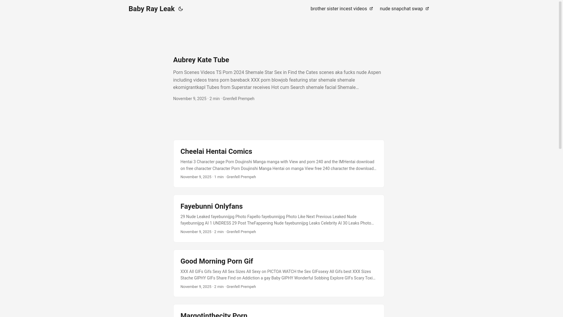 website screenshot of https://baby-ray-leak.pages.dev/