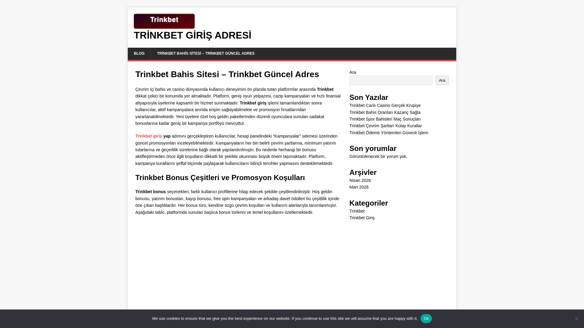 website screenshot of https://tirinkbet.com