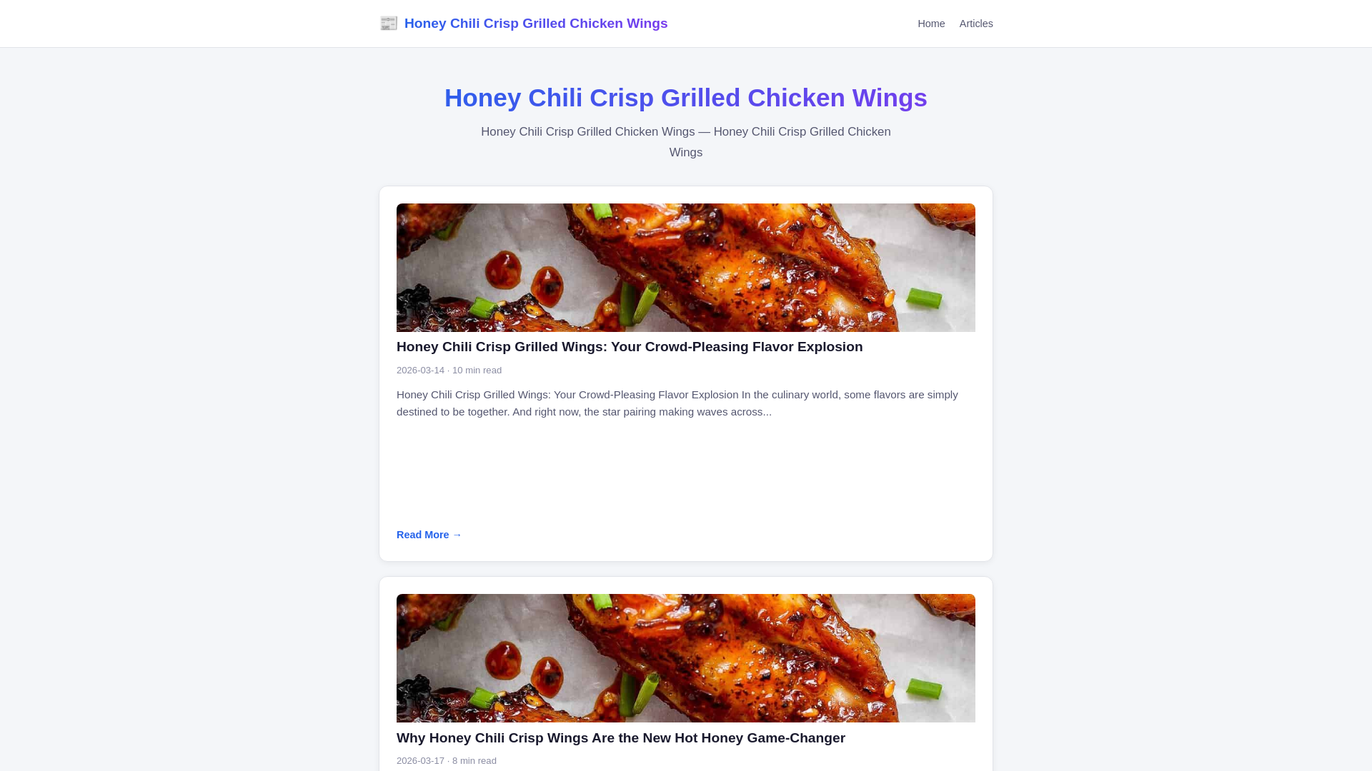 website screenshot of https://honey-chili-crisp-grilled-chicken-wings.pages.dev/