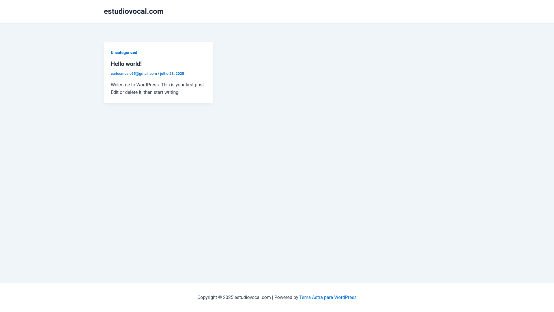 website screenshot of https://estudiovocal.com/