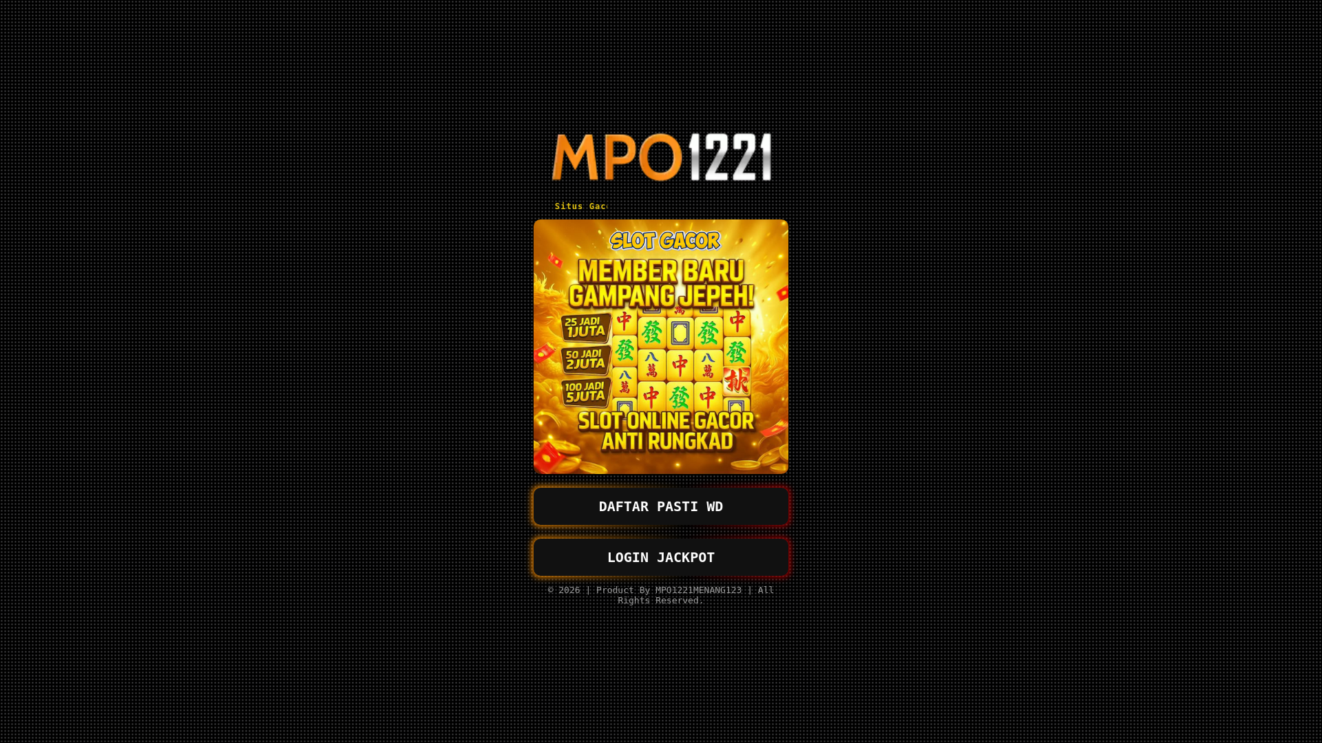 website screenshot of https://mpo1221menang123.site/